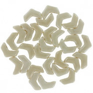 Abalorios Chevron Duo 10x4mm - Beige luster